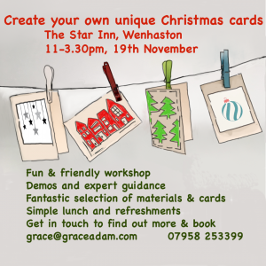 Grace Adam christmas cards workshop