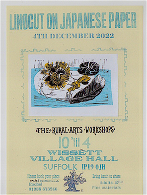Poster for lino workshop