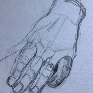 Drawing of a hand