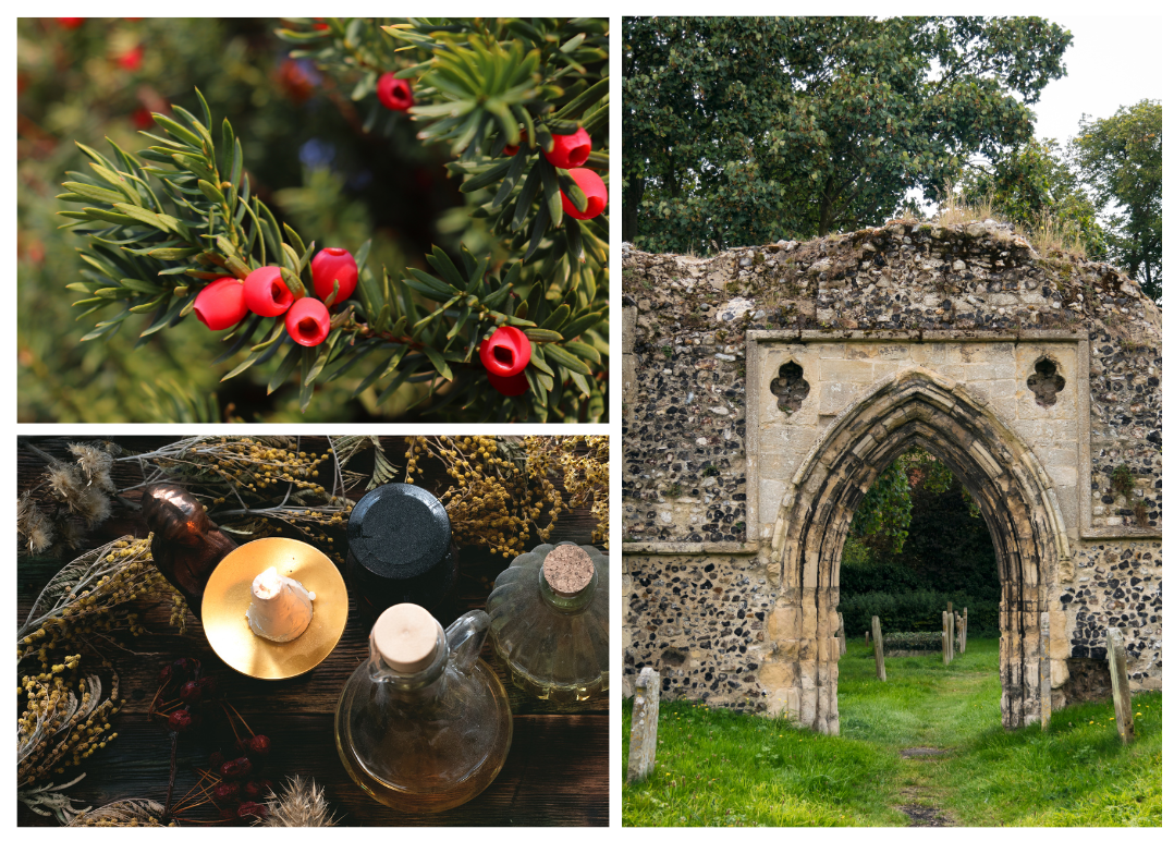 Church, yew and potions